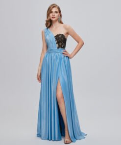 one shoulder wedding guest dress 1423-002