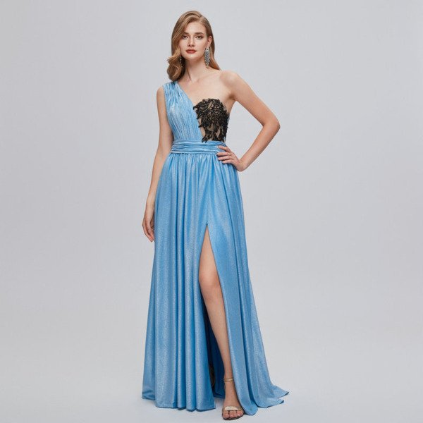 one shoulder wedding guest dress 1423-002