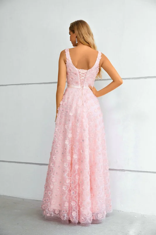 3d flower prom dress 1436-001