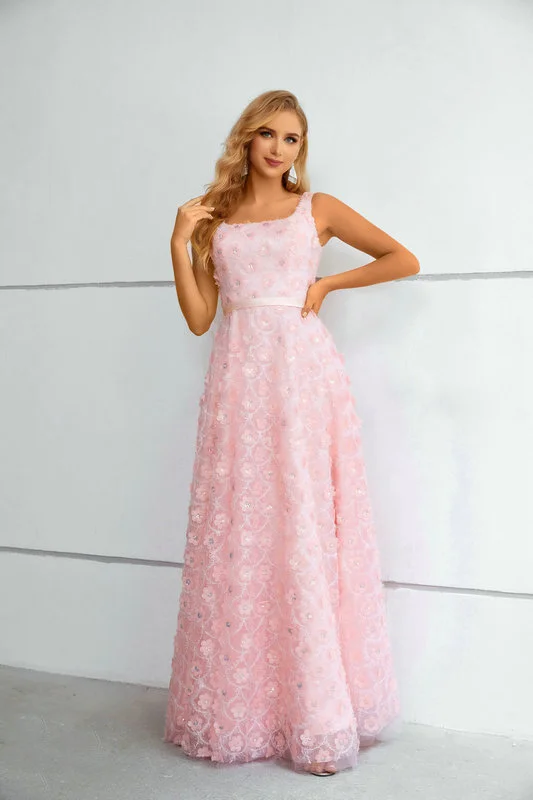 3d flower prom dress 1436-002