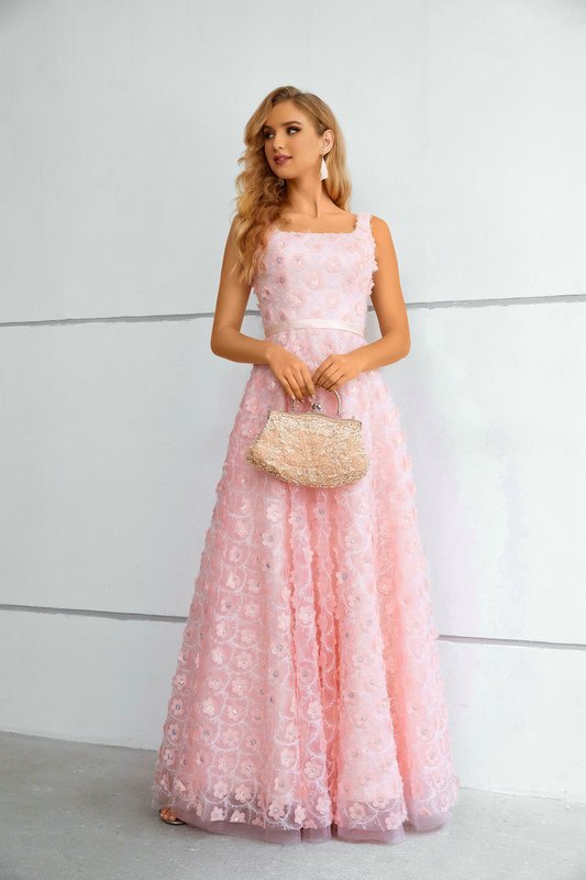 3d flower prom dress 1436-004