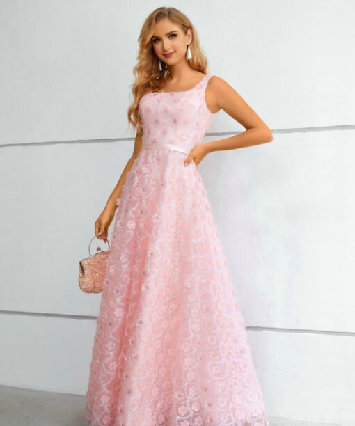 3d flower prom dress 1436-005