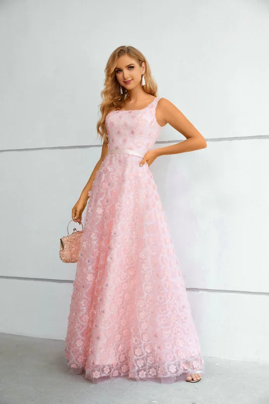 3d flower prom dress 1436-005