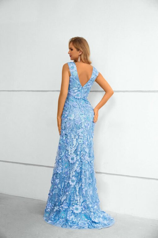 blue mother of the bride dress 1433-001