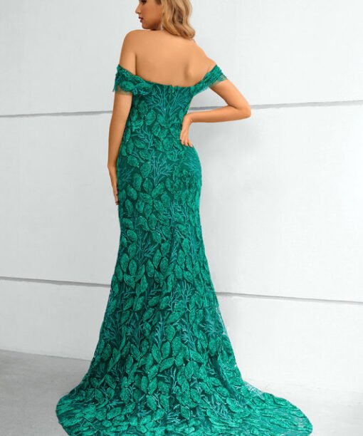 emerald mother of the bride dress 1438-001