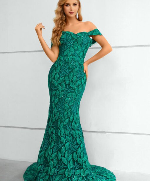 emerald mother of the bride dress 1438-002