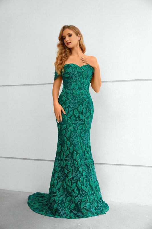 emerald mother of the bride dress 1438-003