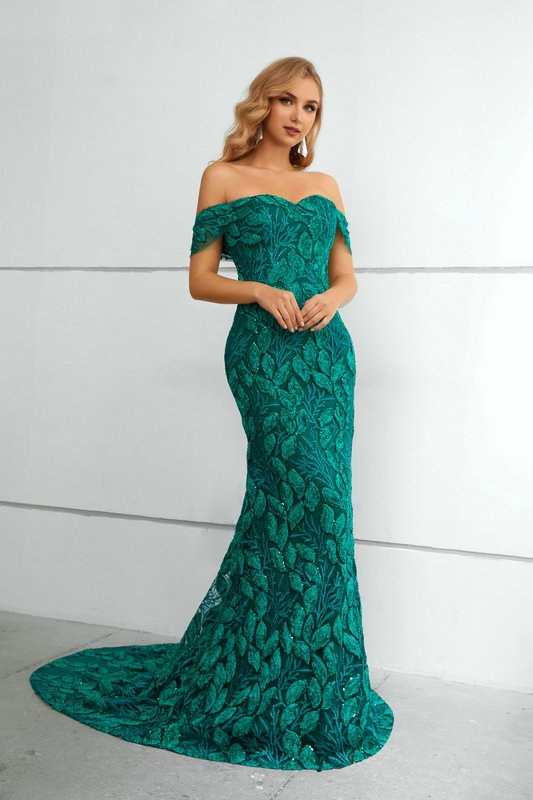 emerald mother of the bride dress 1438-005