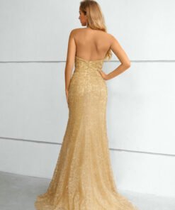 gold mother of the bride dresses 1439-001
