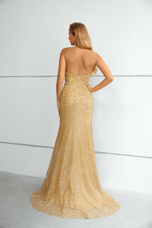 gold mother of the bride dresses 1439-001