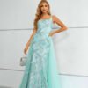 green mother of the bride dress 1437-003