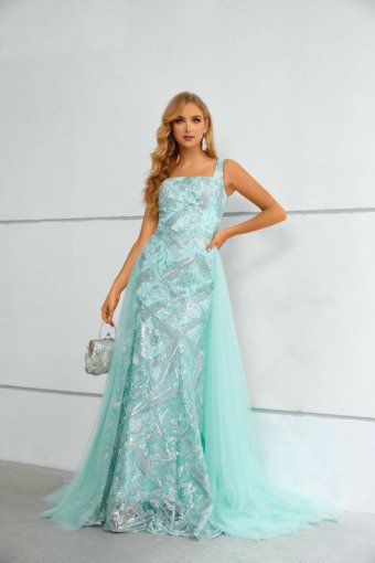 green mother of the bride dress 1437-003