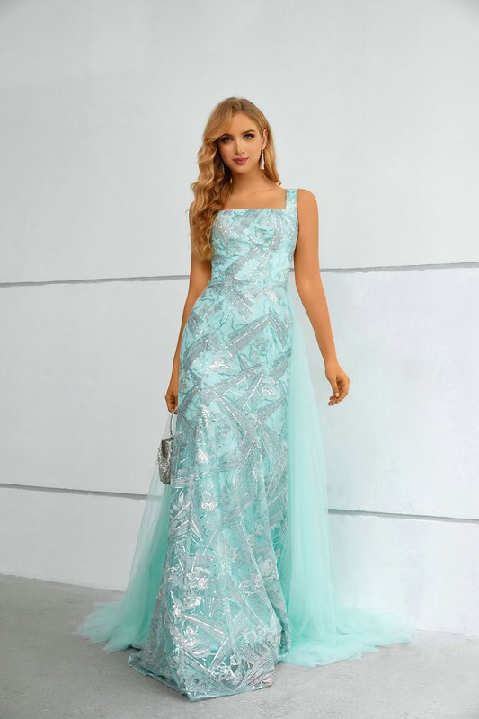 green mother of the bride dress 1437-004