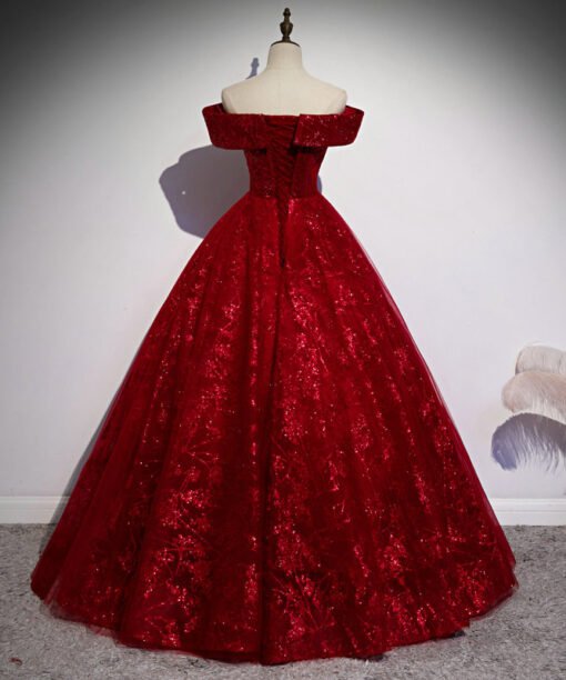 red quinceanera dress 1445-001