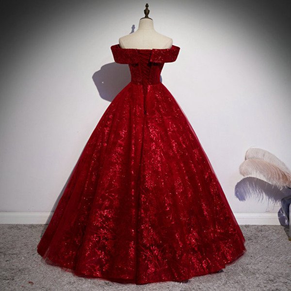 red quinceanera dress 1445-001