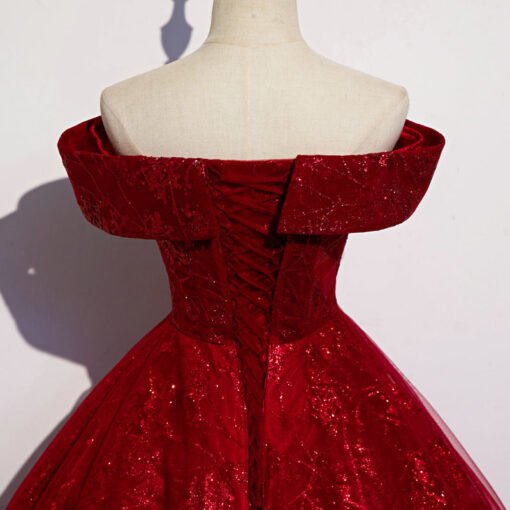 red quinceanera dress 1445-006