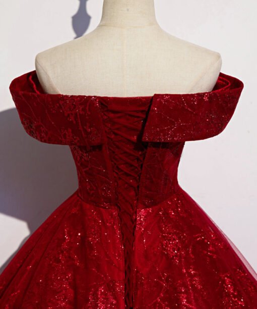 red quinceanera dress 1445-006