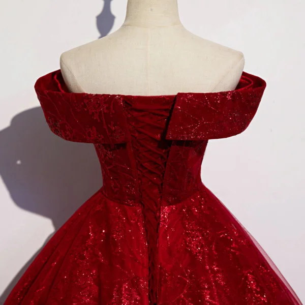 red quinceanera dress 1445-006