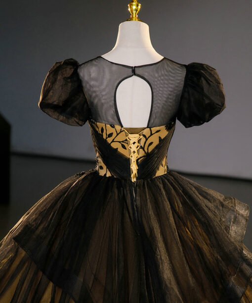 black and yellow ball gown-1454003