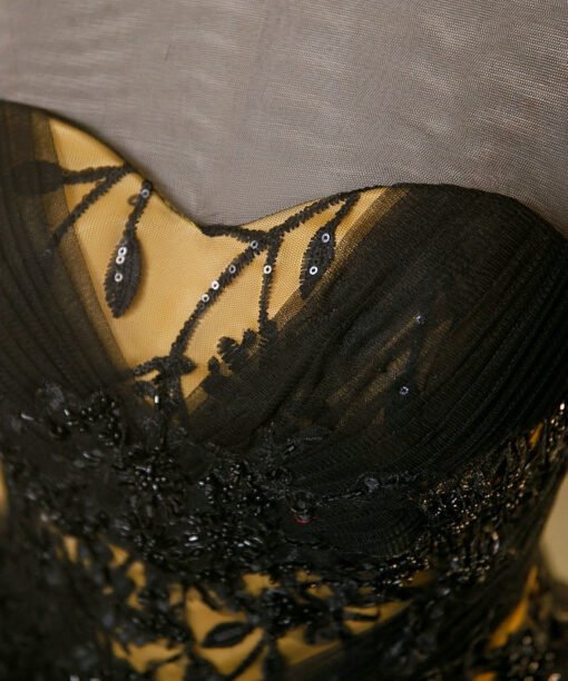 black and yellow ball gown-1454004