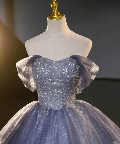 blue princess ball gown 1455-01