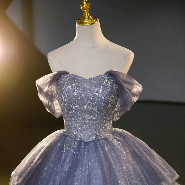 blue princess ball gown 1455-01