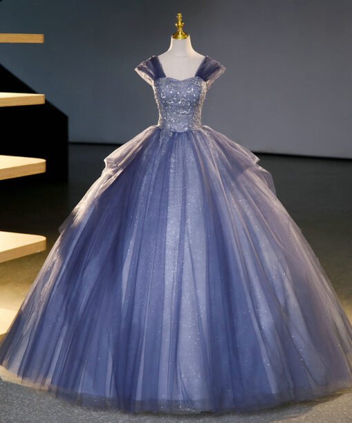 blue princess ball gown 1455-04