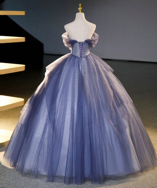 blue princess ball gown 1455-05