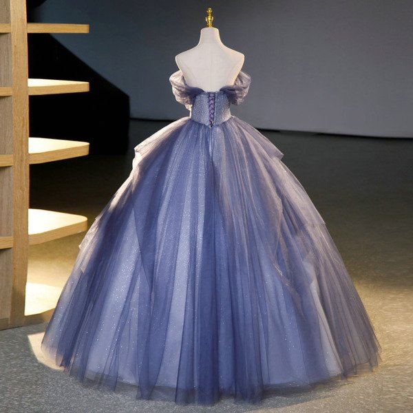 blue princess ball gown 1455-05