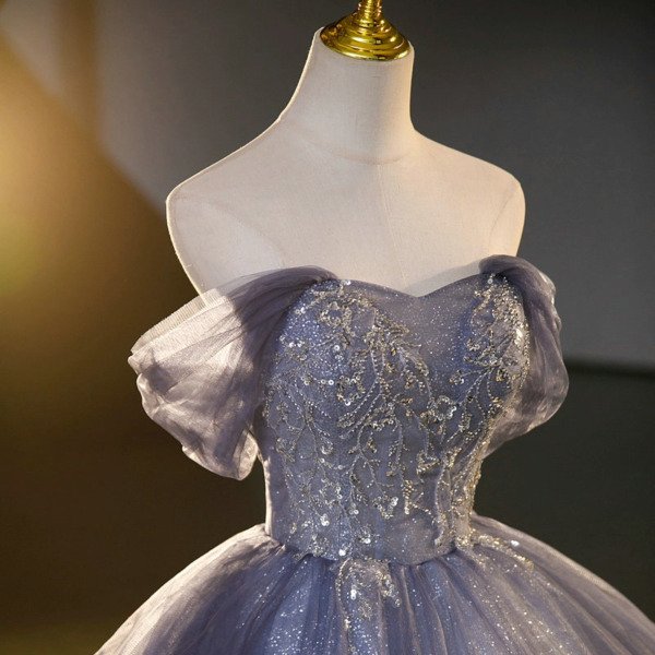 blue princess ball gown 1455-07