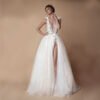 high slit wedding dress 1458-002