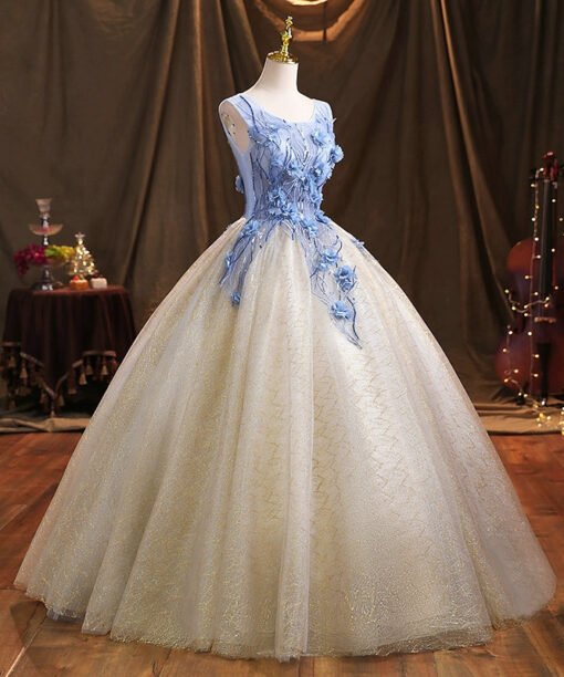 blue and gold quinceanera dresses-03
