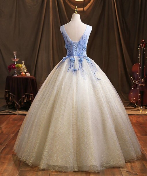 blue and gold quinceanera dresses-06