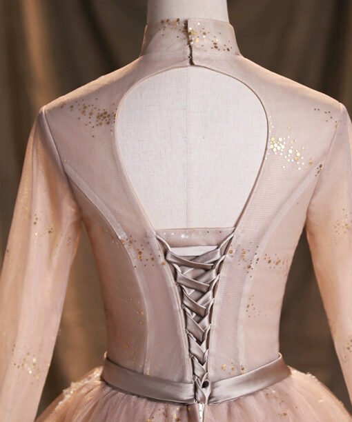 dusky pink ball gown 1472-05