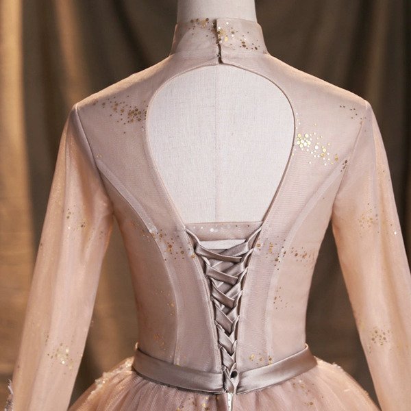 dusky pink ball gown 1472-05