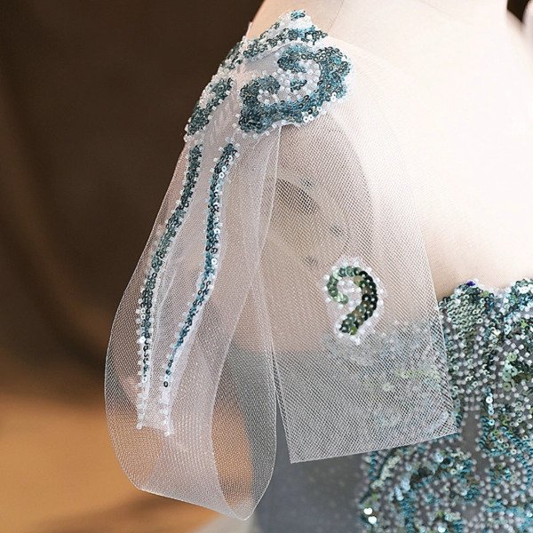 green blue quinceanera dress 1470-03