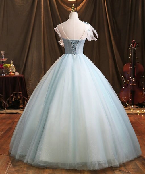 green blue quinceanera dress 1470-04