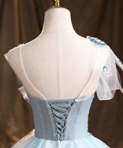 green blue quinceanera dress 1470-05