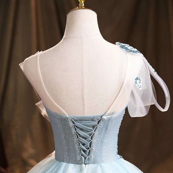 green blue quinceanera dress 1470-05