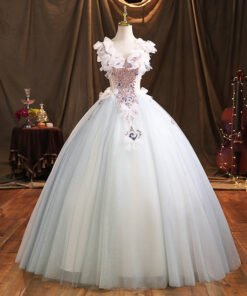 pink and blue quinceanera dress 1469-02