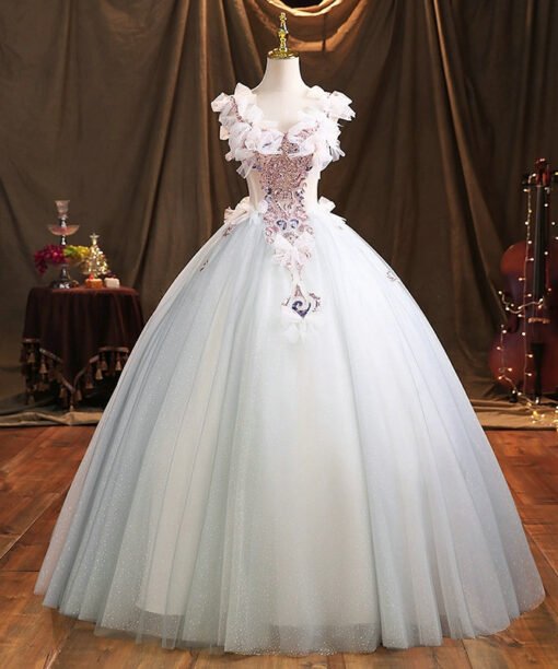 pink and blue quinceanera dress 1469-02