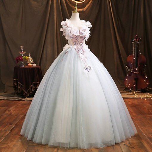 pink and blue quinceanera dress 1469-06