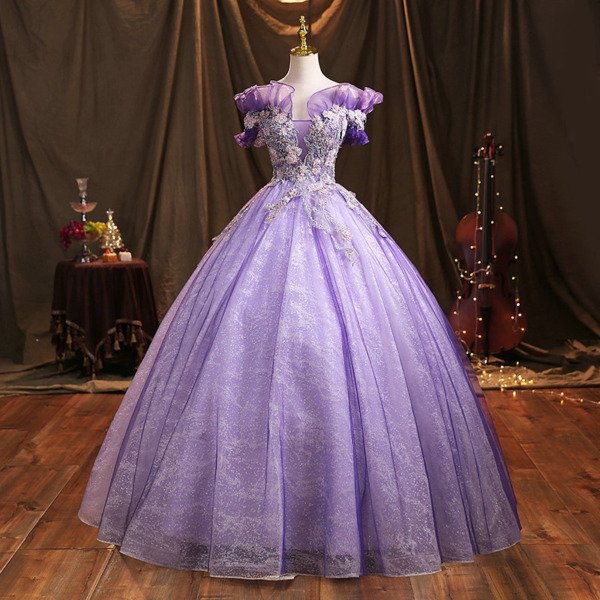 purple sweet sixteen dresses 1467-04