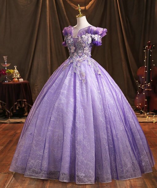 purple sweet sixteen dresses 1467-05