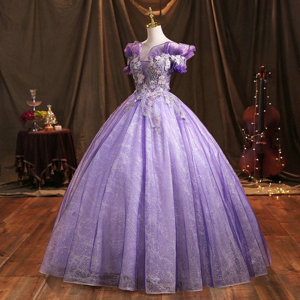 purple sweet sixteen dresses 1467-05