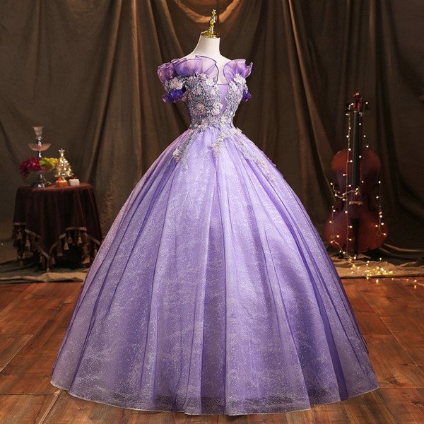 purple sweet sixteen dresses 1467-06