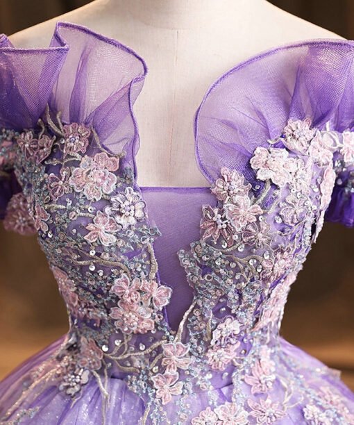 purple sweet sixteen dresses 1467-07