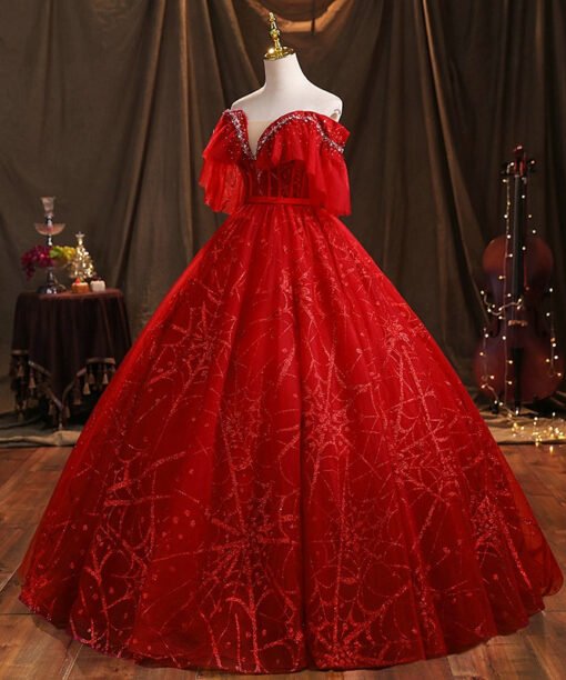 red quinceanera dresses 1464-06