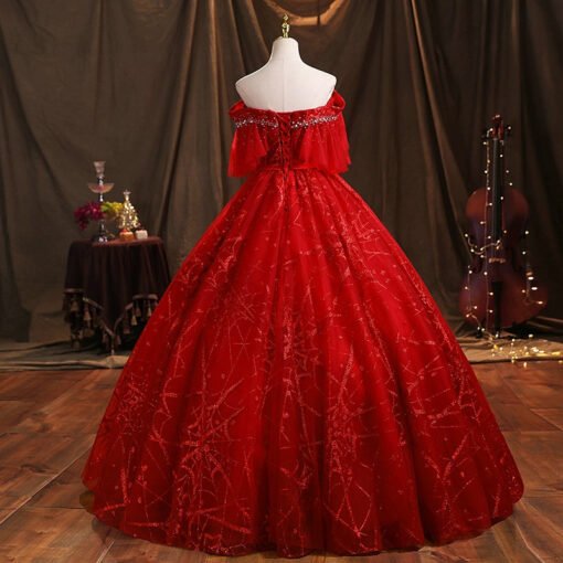 red quinceanera dresses 1464-07