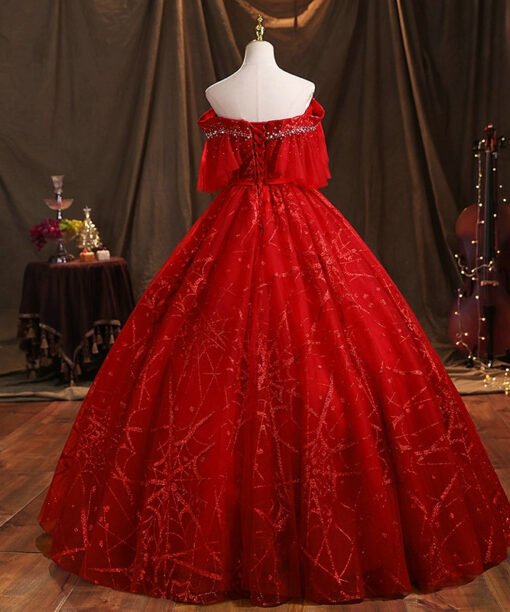 red quinceanera dresses 1464-07